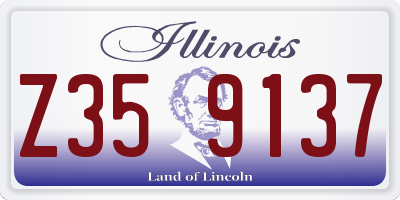 IL license plate Z359137