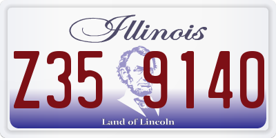 IL license plate Z359140