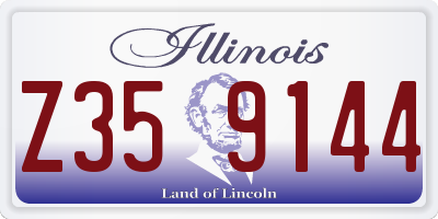 IL license plate Z359144