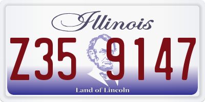 IL license plate Z359147