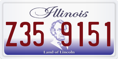 IL license plate Z359151