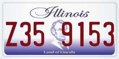 IL license plate Z359153