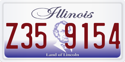 IL license plate Z359154