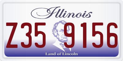 IL license plate Z359156