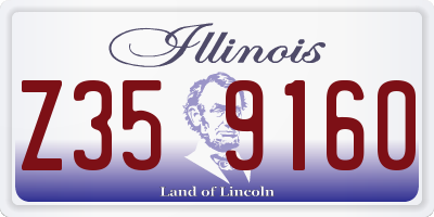 IL license plate Z359160