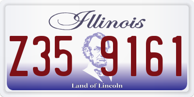 IL license plate Z359161