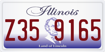 IL license plate Z359165