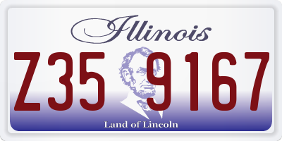 IL license plate Z359167