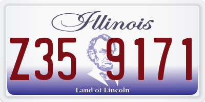 IL license plate Z359171