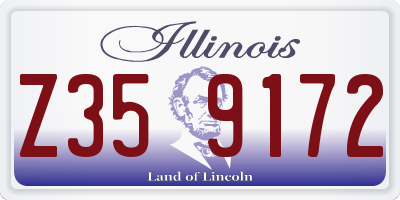 IL license plate Z359172