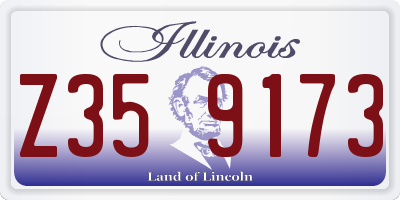 IL license plate Z359173