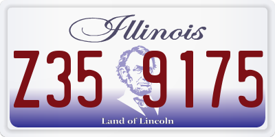 IL license plate Z359175