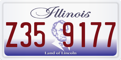 IL license plate Z359177