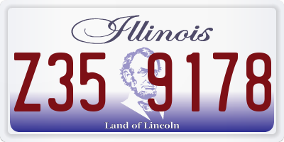 IL license plate Z359178
