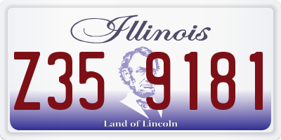 IL license plate Z359181