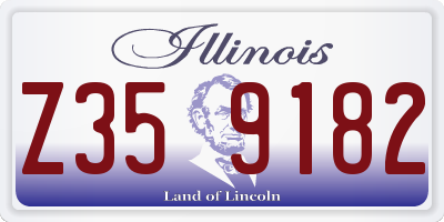 IL license plate Z359182
