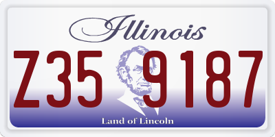 IL license plate Z359187