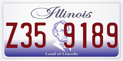 IL license plate Z359189
