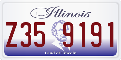 IL license plate Z359191