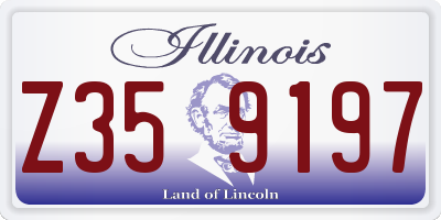 IL license plate Z359197
