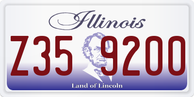 IL license plate Z359200