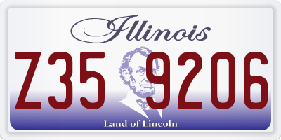 IL license plate Z359206