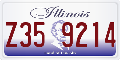 IL license plate Z359214