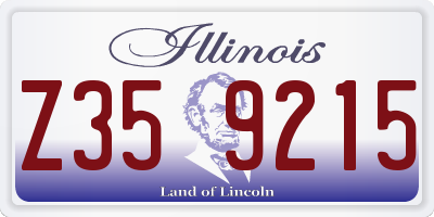IL license plate Z359215