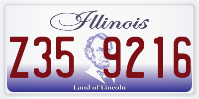 IL license plate Z359216