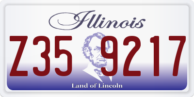 IL license plate Z359217