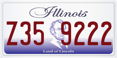 IL license plate Z359222