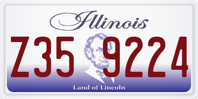IL license plate Z359224
