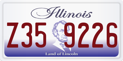 IL license plate Z359226
