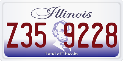 IL license plate Z359228