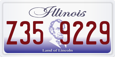 IL license plate Z359229