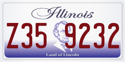 IL license plate Z359232