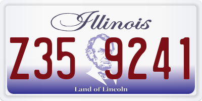 IL license plate Z359241