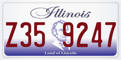 IL license plate Z359247