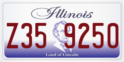 IL license plate Z359250