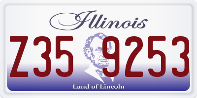 IL license plate Z359253