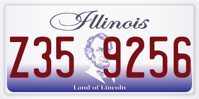 IL license plate Z359256