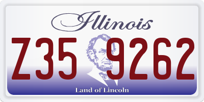 IL license plate Z359262