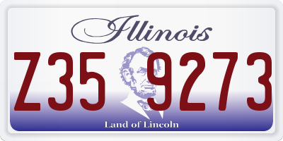 IL license plate Z359273