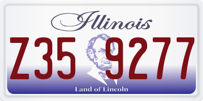 IL license plate Z359277
