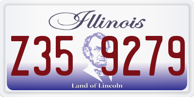IL license plate Z359279