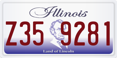 IL license plate Z359281