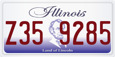 IL license plate Z359285