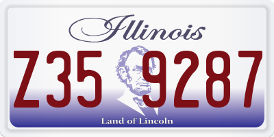 IL license plate Z359287