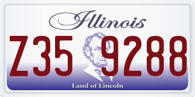 IL license plate Z359288
