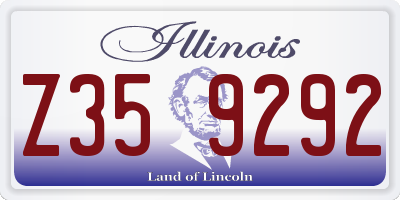 IL license plate Z359292